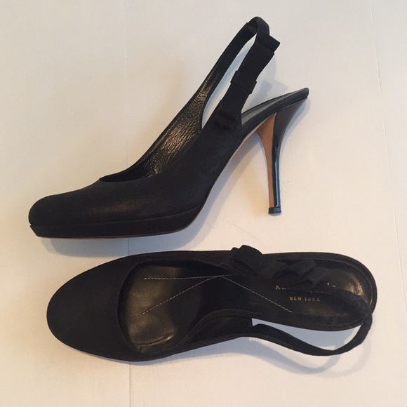 kate spade Shoes - Kate Spade NY Black Slingback Heels 10.5 M
